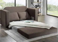 Schlafsofa mit 2 großen, weichen Rückenkissen