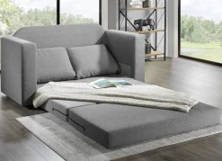 Schlafsofa mit 2 großen, weichen Rückenkissen