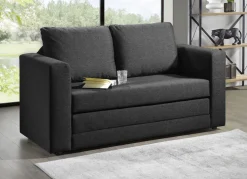 Schlafsofa mit 2 großen, weichen Rückenkissen