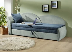 Schlafsofa mit Bettkasten und 1 Dekokissen