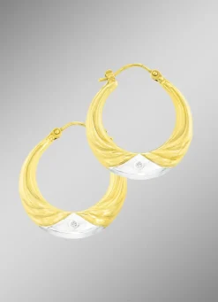 Schlichte Creolen aus Gold