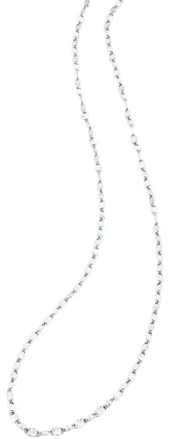 Schlichte Halskette in Weißgold