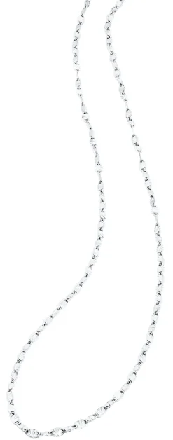 Schlichte Halskette in Weißgold