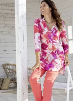 Schön dessinierte Shirt-Tunika