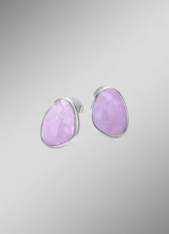Schöne Ohrstecker mit echt facettiertem Amethyst