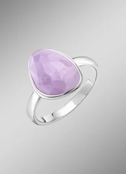 Schöner Damenring mit echt facettiertem Amethyst