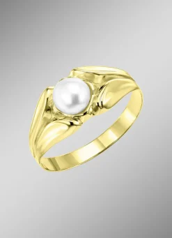 Schöner Damenring, mit Süßwasser-Zuchtperle