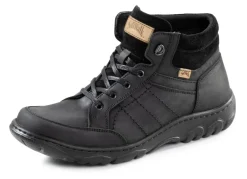 Schnür-Boot aus Nubuk- und Veloursleder