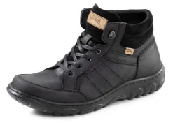 Schnür-Boot aus Nubuk- und Veloursleder