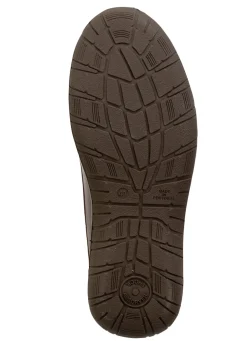 Schnür-Boots aus schattiertem Rind-Nappaleder