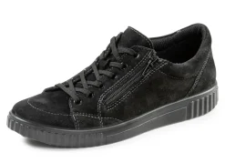 Schnürschuh aus hochwertigem Rind-Veloursleder