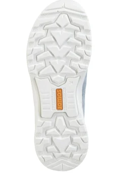 Schnürschuh aus Meshmaterial und Veloursleder