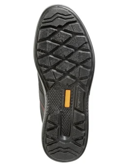 Schnürschuh aus Rind-Nubukleder mit Nappaleder-Besätzen