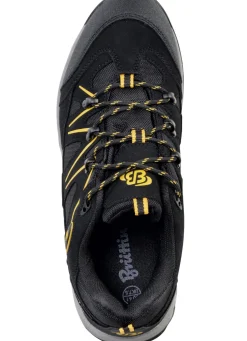 Schnürschuh mit gummierten Besätzen