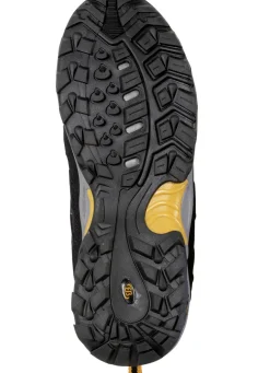 Schnürschuh mit gummierten Besätzen