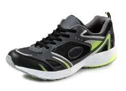 Schnür-Sneaker aus effektvoll bedrucktem Synthetik