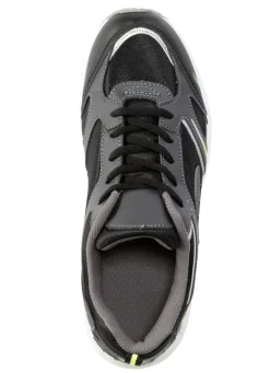 Schnür-Sneaker aus effektvoll bedrucktem Synthetik