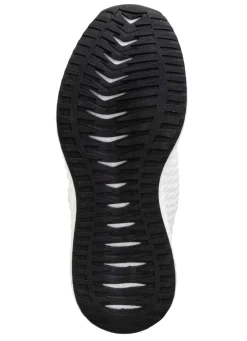 Schnür-Sneaker aus strukturiertem Textilmaterial