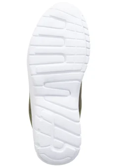 Schnür-Sneaker aus Synthetik und weichem Textilmaterial