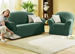 Schützende Stretchbezüge für Sessel und Sofa
