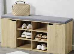 Schuhbank mit Sitzkissen