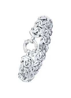 Schweres Königsketten-Armband mit Schmuck-Federring