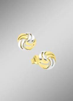 Süße Ohrstecker in Bicolor