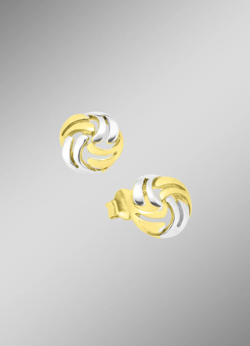 Süße Ohrstecker in Bicolor