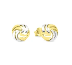 Süße Ohrstecker in Bicolor