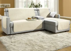 Sessel-,Couch- und Armlehnenschoner mit Bandeinfassung