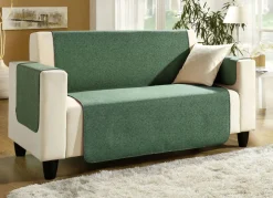 Sessel-,Couch- und Armlehnenschoner mit Bandeinfassung