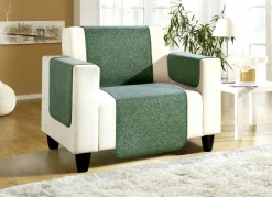 Sessel-,Couch- und Armlehnenschoner mit Bandeinfassung