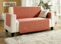 Sessel-,Couch- und Armlehnenschoner mit Bandeinfassung