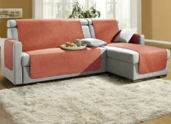 Sessel-,Couch- und Armlehnenschoner mit Bandeinfassung