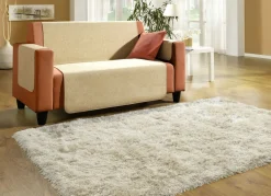 Sessel-,Couch- und Armlehnenschoner mit Bandeinfassung