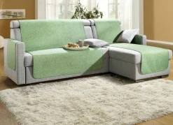 Sessel-,Couch- und Armlehnenschoner mit Bandeinfassung