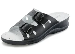 Set: Pantolette in Schwarz und Clog in Weiß