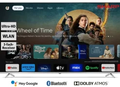 Sharp 70GP6260E. Rahmenloser 4K-Ultra-HD-QLED-Google-TV