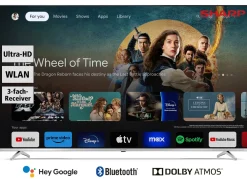 Sharp 70GP6260E. Rahmenloser 4K-Ultra-HD-QLED-Google-TV