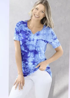 Shirt in Batik-Optik in 2 Farben