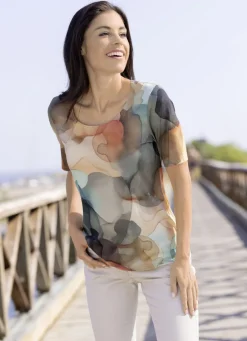 Shirt mit Alloverdruck