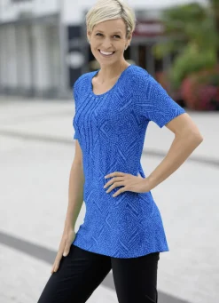 Shirt mit Biesen im Vorderteil in 2 Farben