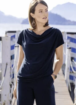 Shirt mit dekorativer Faltenlegung