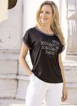 Shirt mit exklusiver Strasszier