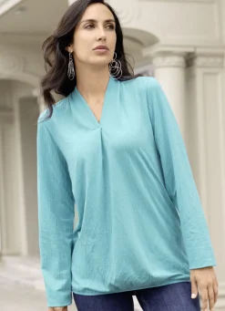 Shirt mit Faltenlegung