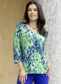 Shirt mit farbbrillantem Alloverdruck