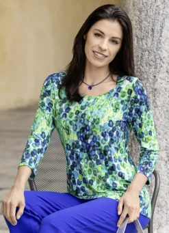 Shirt mit farbbrillantem Alloverdruck