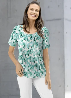 Shirt mit farbbrillantem Allover-Druck