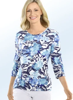Shirt mit floralem Alloverdruck