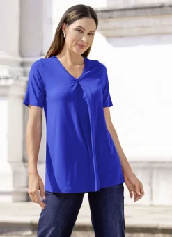 Shirt mit Kellerfalte in 2 Farben